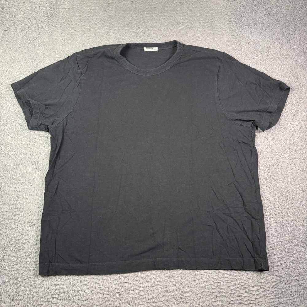 Buck Mason T-Shirt Mens 2XL Black Slub Classic Tee Crewneck Short Sleeve Blank